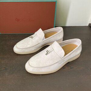 Loro Piana Women's Cream Loafers